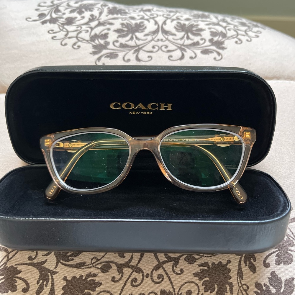 Women’s coach champagne Crystal glasses